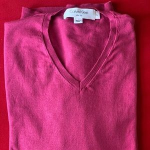 Calvin Klein, Men, Sweater, cotton, Size L, pink